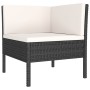 Gartenmöbelset 5-tlg. und Kissen Kunststoff Rattan schwarz von vidaXL, Gartensets - Ref: Foro24-3094376, Preis: 353,95 €, Rab...