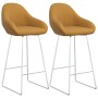 Kitchen bar stools 2 units brown velvet by vidaXL, Kitchen stools - Ref: Foro24-338721, Price: 125,85 €, Discount: %