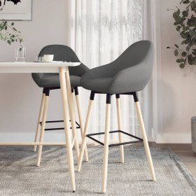 Kitchen stools 2 units dark gray fabric by vidaXL, Kitchen stools - Ref: Foro24-338709, Price: 130,33 €, Discount: %