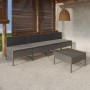 5-piece garden furniture set and gray synthetic rattan cushions by vidaXL, Garden sets - Ref: Foro24-3094326, Price: 302,04 €...