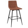 Brown synthetic leather kitchen stool by vidaXL, Kitchen stools - Ref: Foro24-338614, Price: 74,02 €, Discount: %