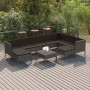 10-teiliges Gartenmöbel-Set und graue synthetische Rattankissen von vidaXL, Gartensets - Ref: Foro24-3094438, Preis: 825,81 €...