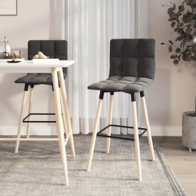 Kitchen stools 2 units dark gray fabric by vidaXL, Kitchen stools - Ref: Foro24-338653, Price: 101,99 €, Discount: %