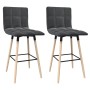 Kitchen stools 2 units dark gray fabric by vidaXL, Kitchen stools - Ref: Foro24-338653, Price: 101,99 €, Discount: %