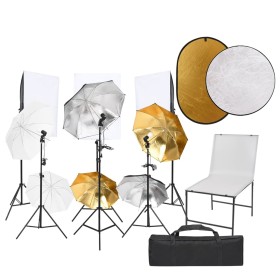 Photo studio kit set lights photographic table reflector by vidaXL, Flashes and studio lighting - Ref: Foro24-3094769, Price:...