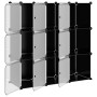 Cube shelving with 9 compartments and black PP doors by vidaXL, Shoe racks and shoe organizers - Ref: Foro24-340558, Price: 5...