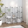 Cube shelf with 9 compartments and transparent PP doors by vidaXL, Shoe racks and shoe organizers - Ref: Foro24-340557, Price...