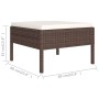 Gartenmöbelset 8-tlg. und Kissen braun synthetisches Rattan von vidaXL, Gartensets - Ref: Foro24-3094411, Preis: 514,99 €, Ra...