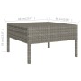 5-piece garden furniture set and gray synthetic rattan cushions by vidaXL, Garden sets - Ref: Foro24-3094310, Price: 302,04 €...