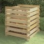 Impregnated pine wood slat composter 90x90x90 cm by vidaXL, Composters - Ref: Foro24-318377, Price: 58,19 €, Discount: %