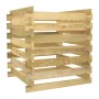 Impregnated pine wood slat composter 90x90x90 cm by vidaXL, Composters - Ref: Foro24-318377, Price: 58,19 €, Discount: %