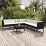 8-piece garden furniture set and black synthetic rattan cushions by vidaXL, Garden sets - Ref: Foro24-3094456, Price: 606,60 ...