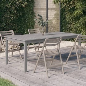 Mesa de jardín madera maciza de acacia gris 200x100x75 cm de vidaXL, Mesas de jardín - Ref: Foro24-318745, Precio: 302,99 €, ...