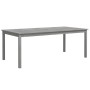 Solid acacia wood garden table in gray, 200x100x75 cm by vidaXL, Garden tables - Ref: Foro24-318745, Price: 302,67 €, Discoun...