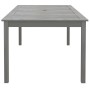 Solid acacia wood garden table in gray, 200x100x75 cm by vidaXL, Garden tables - Ref: Foro24-318745, Price: 302,67 €, Discoun...