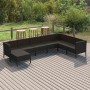 8-teiliges Gartenmöbel-Set und schwarze synthetische Rattankissen von vidaXL, Gartensets - Ref: Foro24-3094421, Preis: 556,49...