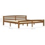 Estructura de cama madera maciza pino marrón miel 200x200 cm de vidaXL, Camas y somieres - Ref: Foro24-322081, Precio: 106,50...