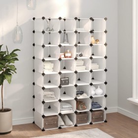 Transparent PP shoe rack 93x36.5x140 cm by vidaXL, Shoe racks and shoe organizers - Ref: Foro24-340559, Price: 81,99 €, Disco...