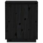 Aparador de madera maciza de pino negro 60x34x75 cm de vidaXL, Aparadores - Ref: Foro24-813349, Precio: 81,76 €, Descuento: %