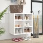 Glossy white shoe cabinet 52.5x30x50 cm by vidaXL, Lockers and storage cabinets - Ref: Foro24-808696, Price: 42,42 €, Discoun...