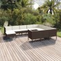 Garden furniture set 11 pieces and brown synthetic rattan cushions by vidaXL, Garden sets - Ref: Foro24-3094507, Price: 834,4...