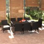 9-piece garden dining set and black synthetic rattan cushions by vidaXL, Garden sets - Ref: Foro24-3094978, Price: 659,87 €, ...