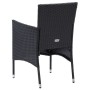 Set de comedor de jardín 9 pzas y cojines ratán sintético negro de vidaXL, Conjuntos de jardín - Ref: Foro24-3094978, Precio:...