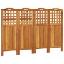 4-panel screen made of solid acacia wood 162x2x115 cm by vidaXL, Room dividers - Ref: Foro24-318548, Price: 122,54 €, Discoun...