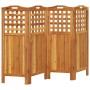 4-panel screen made of solid acacia wood 162x2x115 cm by vidaXL, Room dividers - Ref: Foro24-318548, Price: 122,54 €, Discoun...