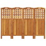 4-panel screen made of solid acacia wood 162x2x115 cm by vidaXL, Room dividers - Ref: Foro24-318548, Price: 122,54 €, Discoun...