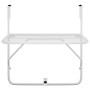 Mesa de balcón acero blanca 60x40 cm de vidaXL, Mesas de jardín - Ref: Foro24-340916, Precio: 48,18 €, Descuento: %