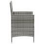 3-piece garden dining set with gray synthetic rattan cushions by vidaXL, Garden sets - Ref: Foro24-3094873, Price: 236,75 €, ...