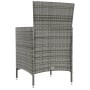 3-piece garden dining set with gray synthetic rattan cushions by vidaXL, Garden sets - Ref: Foro24-3094873, Price: 236,75 €, ...