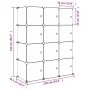 Children's cube shelf with 12 blue PP compartments by vidaXL, Shoe racks and shoe organizers - Ref: Foro24-340580, Price: 69,...