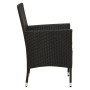 Garten Esszimmer Set 9 Stück und Kissen schwarz synthetischen Rattan von vidaXL, Gartensets - Ref: Foro24-3094839, Preis: 709...