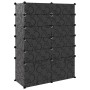 Zapatero PP negro 94x37x125 cm de vidaXL, Zapateros y organizadores de calzado - Ref: Foro24-340565, Precio: 67,41 €, Descuen...