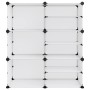 Transparent PP shoe rack 84x31.5x93 cm by vidaXL, Shoe racks and shoe organizers - Ref: Foro24-340568, Price: 32,99 €, Discou...