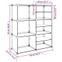 Transparent PP shoe rack 84x31.5x93 cm by vidaXL, Shoe racks and shoe organizers - Ref: Foro24-340568, Price: 32,99 €, Discou...