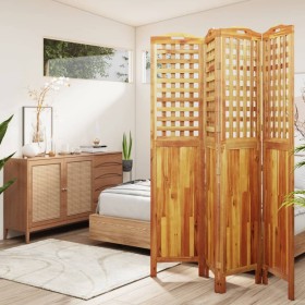 4-panel screen made of solid acacia wood 162x2x180 cm by vidaXL, Room dividers - Ref: Foro24-318549, Price: 172,85 €, Discoun...