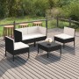 5-piece garden furniture set and black synthetic rattan cushions by vidaXL, Garden sets - Ref: Foro24-3094340, Price: 383,51 ...