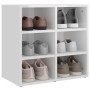 Mueble zapatero blanco brillante 52,5x30x50 cm de vidaXL, Taquillas y armarios de almacenamiento - Ref: Foro24-808696, Precio...