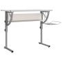 White and gray wood and steel drawing table 110x53x(58-87) cm by vidaXL, Desks - Ref: Foro24-340928, Price: 70,40 €, Discount: %