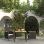 Garten Esstischgarnitur 3 Stück und Kissen schwarz Kunststoff Rattan von vidaXL, Gartensets - Ref: Foro24-3094909, Preis: 350...