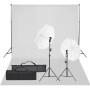 Fotostudio-Set mit Licht und Kulisse von vidaXL, Blitze und Studiobeleuchtung - Ref: Foro24-3094652, Preis: 131,36 €, Rabatt: %