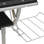 Drawing table made of wood and black and gray steel, measuring 110x53x(58-87) cm. by vidaXL, Desks - Ref: Foro24-340929, Pric...