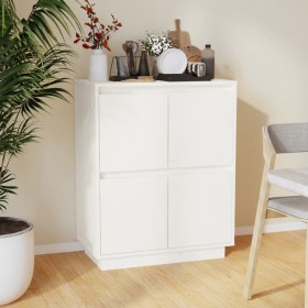 Solid white pine wood sideboard 60x34x75 cm by vidaXL, Sideboards - Ref: Foro24-813376, Price: 83,99 €, Discount: %