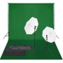 Photo studio kit with lighting set and background by vidaXL, Flashes and studio lighting - Ref: Foro24-3094648, Price: 126,90...