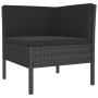 Gartenmöbelset 5-tlg. und Kissen Kunststoff Rattan schwarz von vidaXL, Gartensets - Ref: Foro24-3094341, Preis: 342,32 €, Rab...