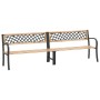 Double garden bench made of Chinese fir wood 238 cm by vidaXL, garden benches - Ref: Foro24-317134, Price: 153,99 €, Discount: %