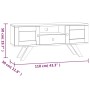 TV-Schrank aus massivem Teakholz, 110 x 30 x 50 cm von vidaXL, TV-Möbel - Ref: Foro24-340869, Preis: 139,89 €, Rabatt: %